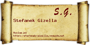 Stefanek Gizella névjegykártya